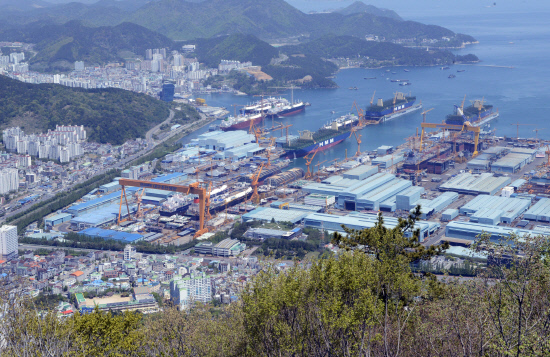 옥포항 대우조선해양