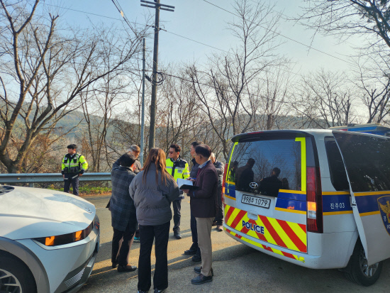 진주경찰서, 제35회 진주마라톤 코스 현장 점검