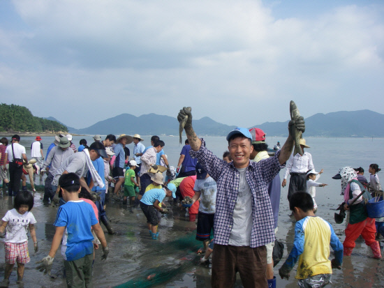 개막이 고기잡이 체험