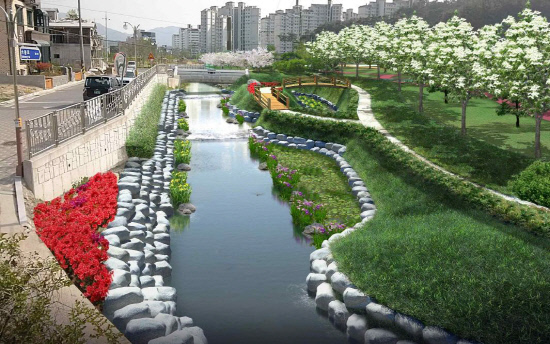 봉림천 조감도.